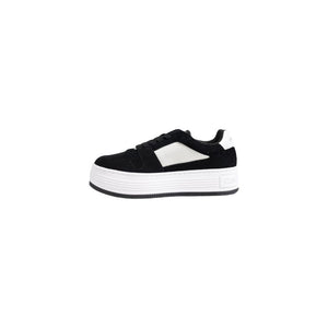 Calvin Klein Jeans Black Leather Platform Sneakers