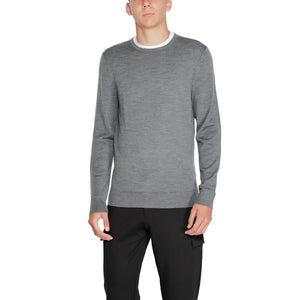 Calvin Klein Gray Recycled Wool Sweatshirt