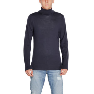 Calvin Klein Blue Wool Turtleneck
