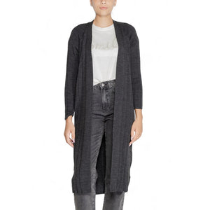 Only Gray Marabou Cardigan