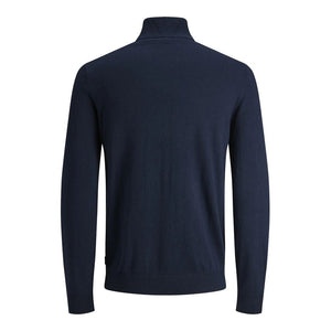 Jack Jones Blue Cotton Turtleneck