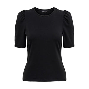 Only Black Cotton T-Shirt