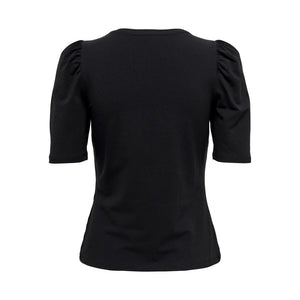 Only Black Cotton T-Shirt