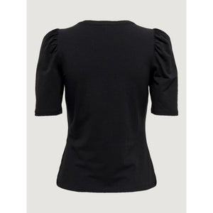 Only Black Cotton T-Shirt
