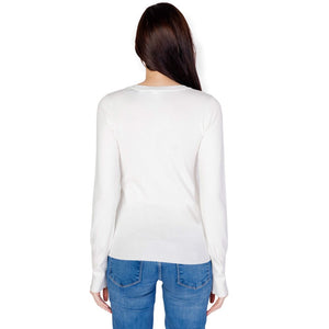 Guess White Cotton Sweatshirt
