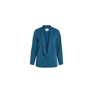Vila Clothes Blue Polyester Blazer