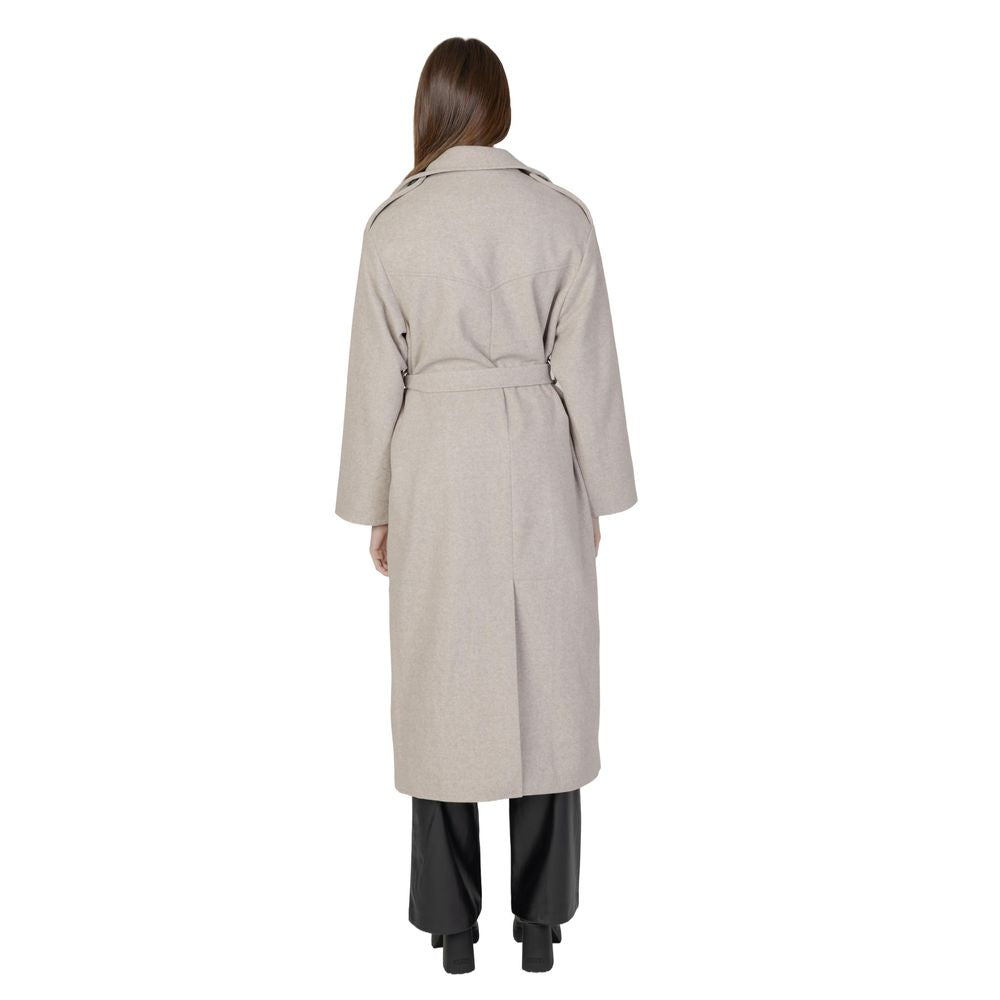 Only Beige Polyester Coat