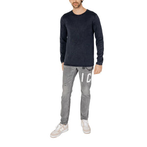 Jack Jones Blue Cotton Sweatshirt