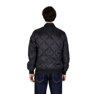 Gianni Lupo Black Polyamide Bomber