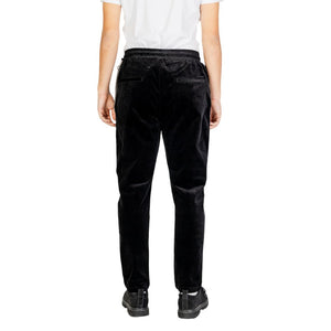 Gianni Lupo Black Cotton Casual Pants