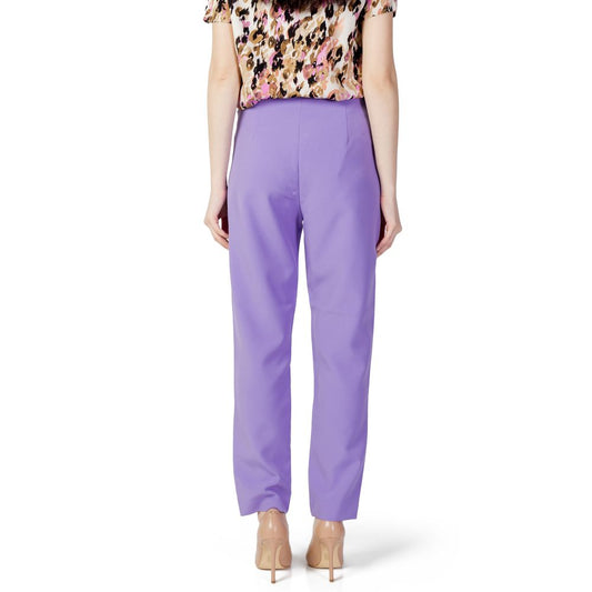 Only Purple Polyester Pants
