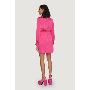 Vila Clothes Pink Polyester Short Dress