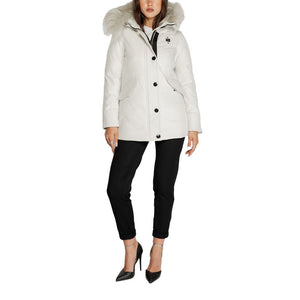 Blauer White Polyester Parka