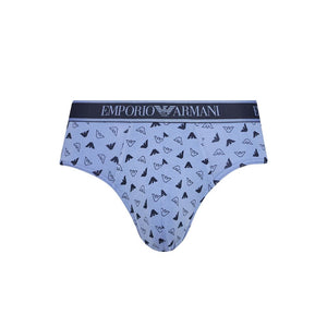 Emporio Armani Underwear Blue Cotton Briefs