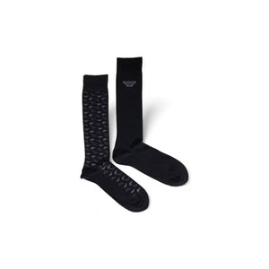 Emporio Armani Underwear Black Cotton Socks