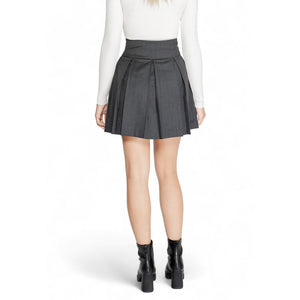 Morgan De Toi Gray Polyester Mini Skirt