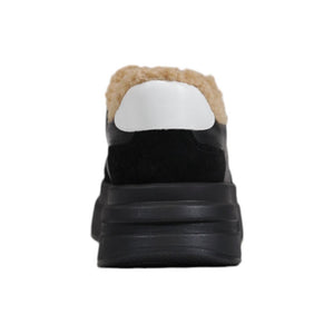 ASH Black And White Leather Platform Sneakers