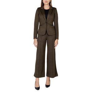 ICHI Green Polyester Blazer