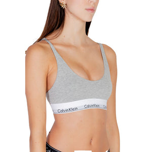 Calvin Klein Underwear Gray Cotton Bra
