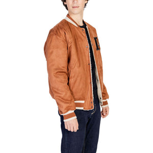 Only & Sons Brown Polyester Bomber