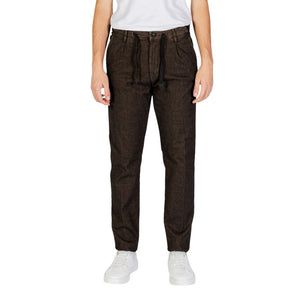 Hamaki-Ho Brown Cotton Casual Pants