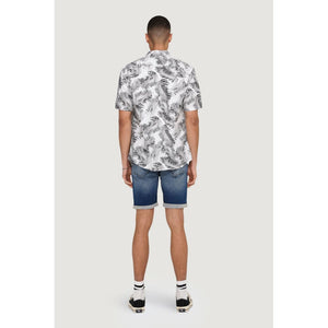 Only & Sons White Cotton Shortsleeve Shirt