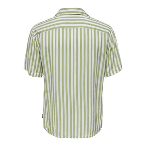 Only & Sons Green Viscose Shortsleeve Shirt