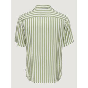 Only & Sons Green Viscose Shortsleeve Shirt