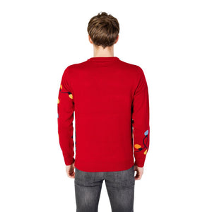 Only & Sons Red Marabou Sweatshirt