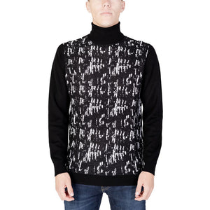Antony Morato Black Wool Turtleneck