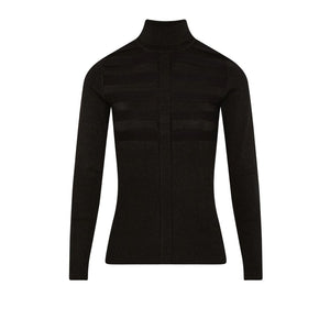 Morgan De Toi Black Viscose Turtleneck