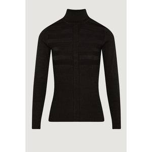 Morgan De Toi Black Viscose Turtleneck
