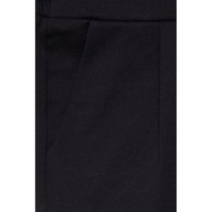 ICHI Black Polyester Mini Skirt