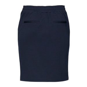 ICHI Blue Polyester Mini Skirt