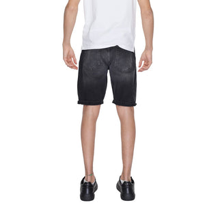 Antony Morato Black Cotton Bermuda Shorts