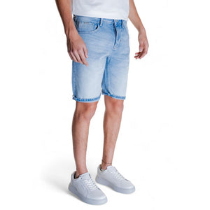 Antony Morato Light Blue Cotton Bermuda Shorts