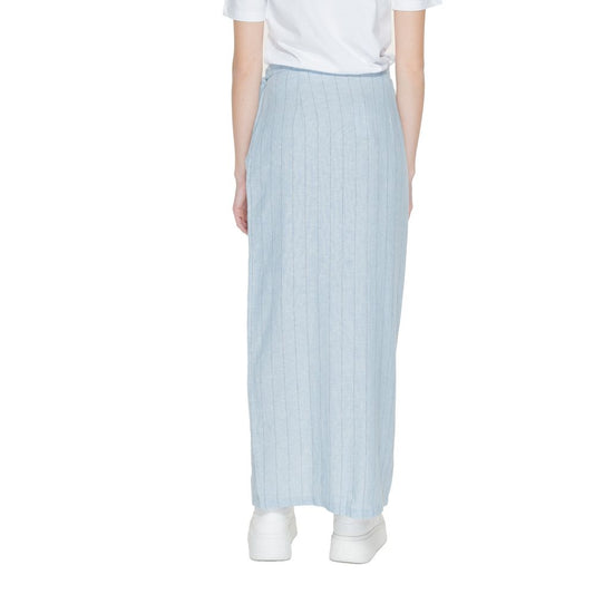 Vero Moda Light Blue Linen Long Skirt