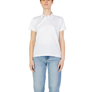 Blauer White Polyester T-Shirt
