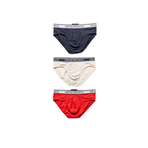Emporio Armani Underwear Red Cotton Briefs