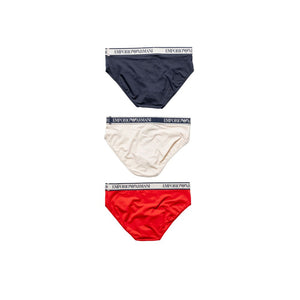 Emporio Armani Underwear Red Cotton Briefs