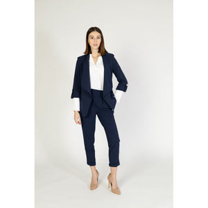 Rinascimento Blue Polyester Blazer