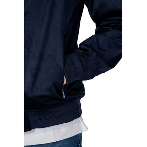 Hamaki-Ho Blue Polyester Bomber