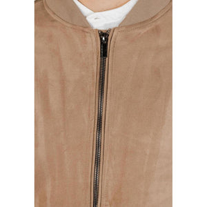 Hamaki-Ho Brown Polyester Bomber