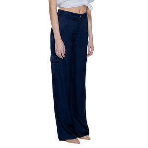 Street One Blue Viscose Pant