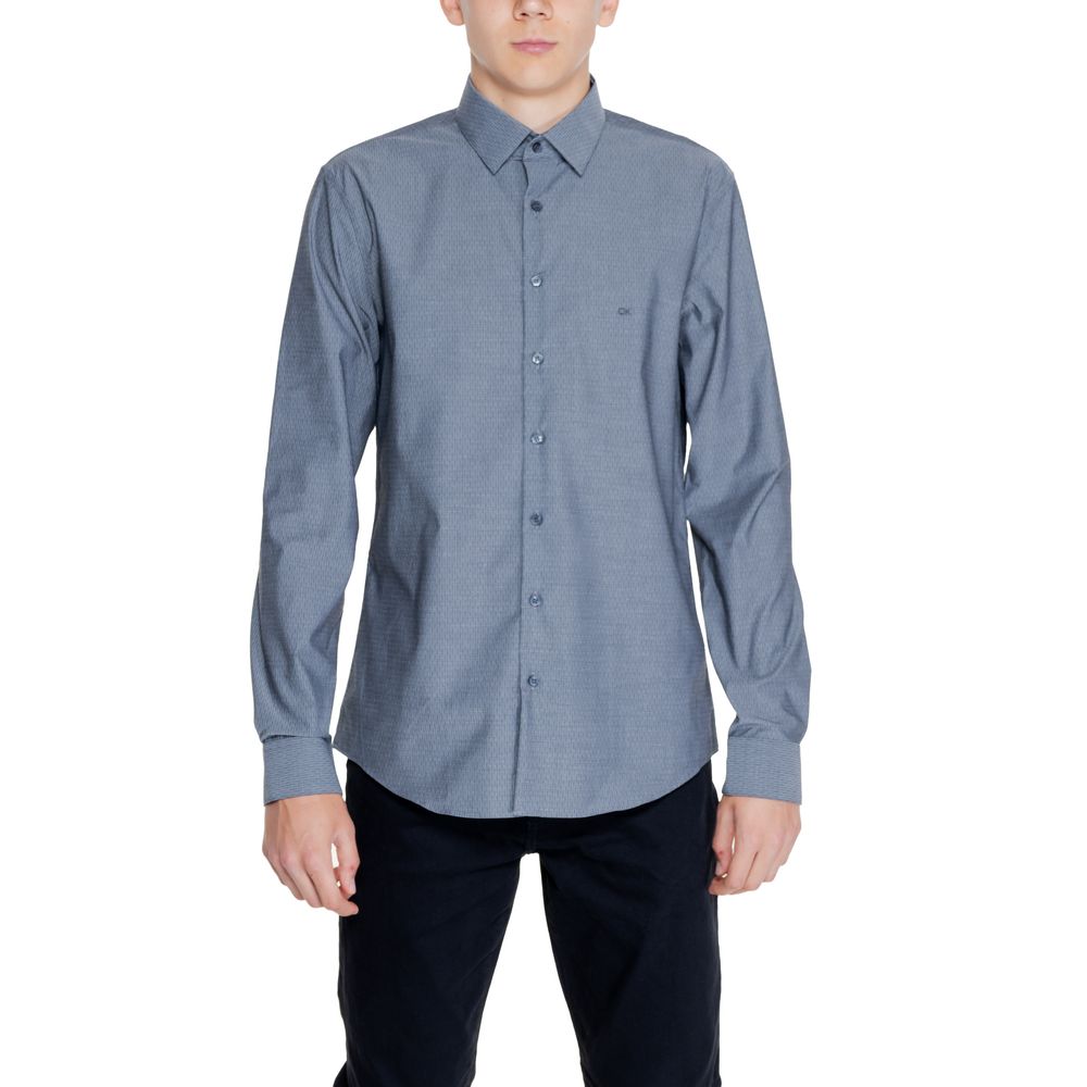 Calvin Klein Black Cotton Dress Shirt