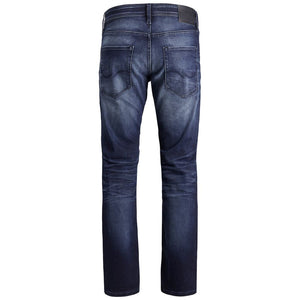 Jack Jones Blue Cotton Relaxed Fit Jeans