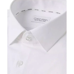 Calvin Klein White Cotton Dress Shirt