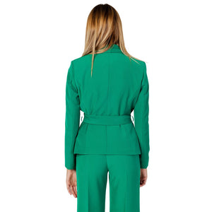 Sandro Ferrone Green Polyester Blazer