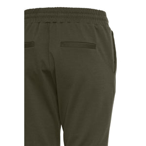 ICHI Green Polyester Casual Pants