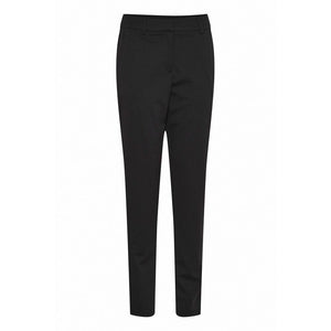 ICHI Black Recycled Polyester Dress Pants